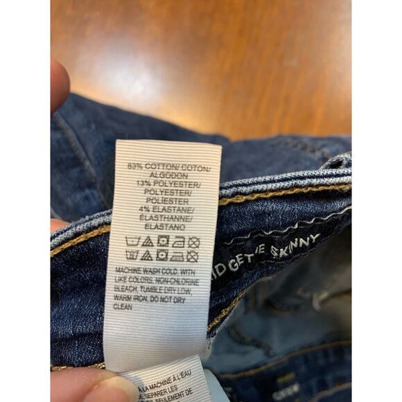 Lucky Brand Bridgette Skinny Ankle Women’s 6/28 Blue Denim Jean Raw Hem Casual - Picture 4 of 11